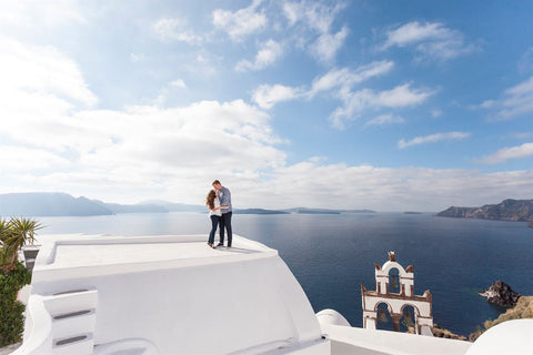 destination wedding photographer in santorini